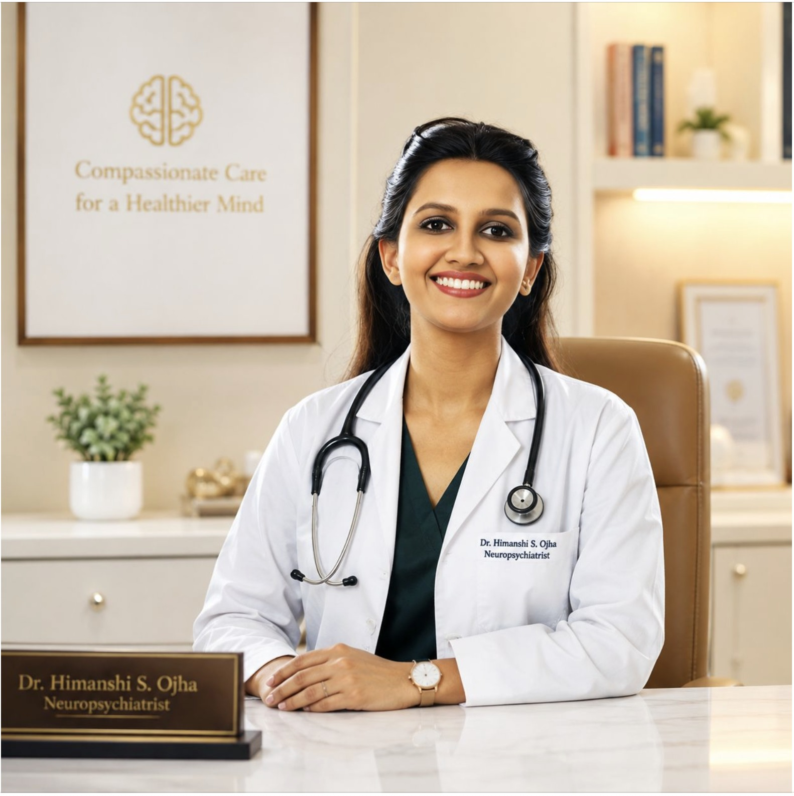 Dr. Himanshi Shrimali Ojha in her consultation room